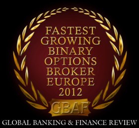 optionsclick's fastest growing binary options broker europe 2012 award