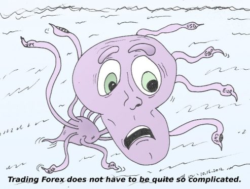 the forex trading octopus caricature